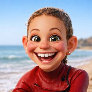 Caricature of Evie